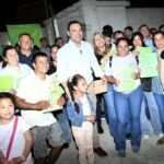 Valdés inauguró la iluminación de la cancha del Club Sportiva de Esquina